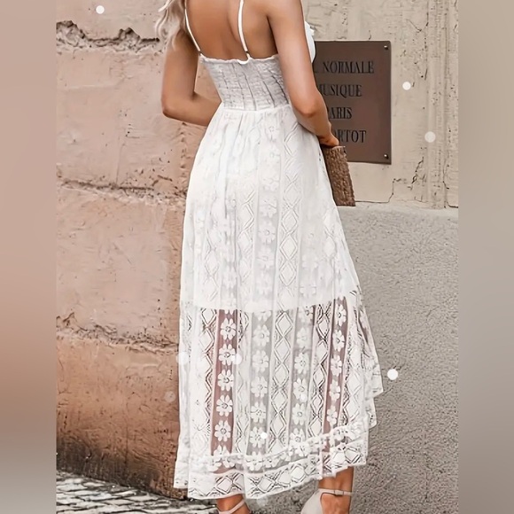 Boho lace fringe detail dress - Picture 2 of 5